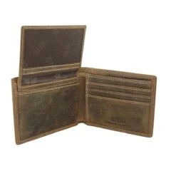 Leather Vintage Tan Bi-fold Wallet -Tennessee Shop 362482 03