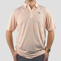 Volunteer Traditions Bluetick Reese Stripe Polo