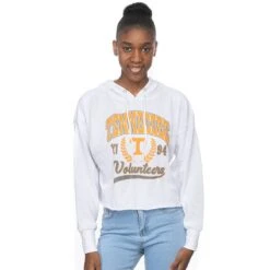 Tennessee French Terry Crop Hoodie By Zoozatz
