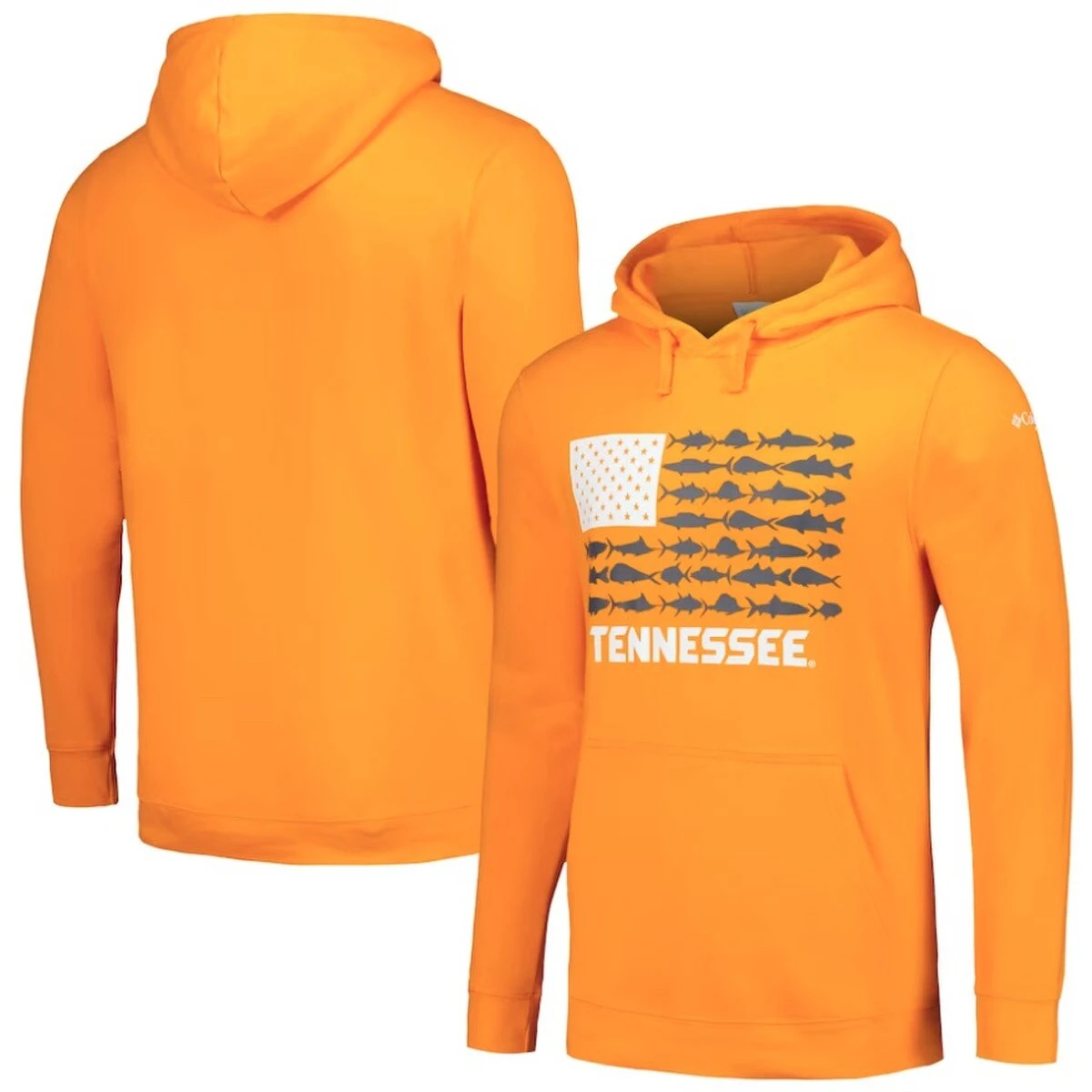 Columbia Tennessee Fish Flag II Fleece Hoodie 1 Columbia Tennessee Fish Flag II Fleece Hoodie