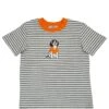 Toddler Hound Dog Stripe Tee By Ishtex Apparel